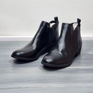 Sun + Stone Womens Cadee Ankle Booties 7.5M Black